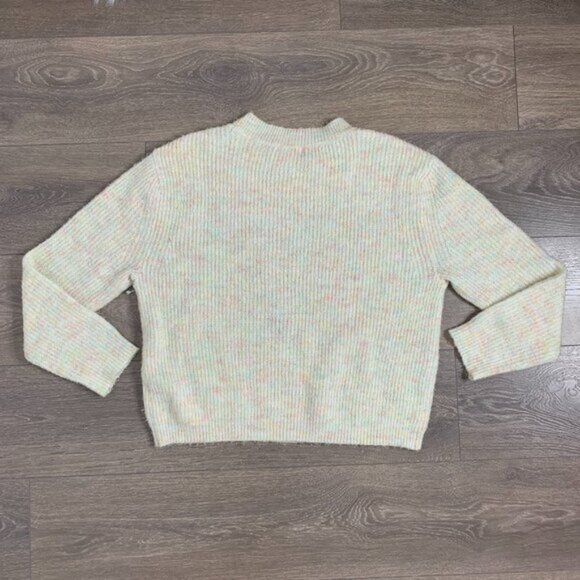 Nordstrom BP Space Dye Knit Sweater Rainbow Multicolor Long Sleeve Size Small - Picture 7 of 7